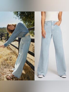 AMO Frida Wide Leg Flare Jeans